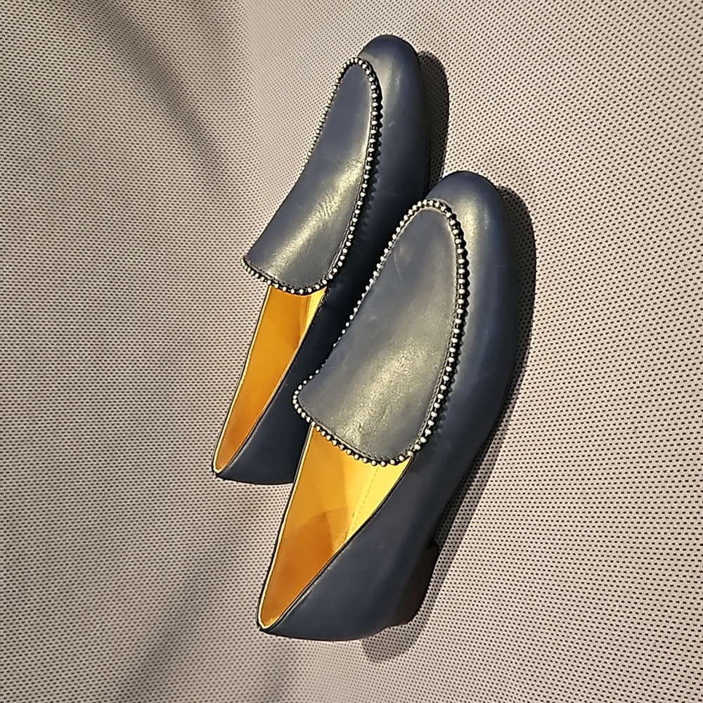 Coach Blue Leather G4279 Slip On Loafers - Picture 3 of 9